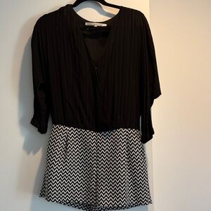 RACHEL Rachel Roy Black and White Women's Romper